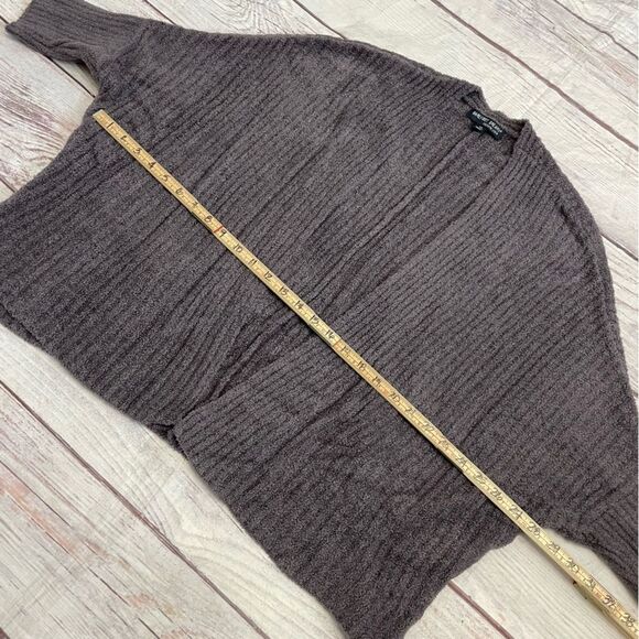 Barefoot Dreams CozyChic Lite Ribbed Shrug Cardi In Purple Size 1X - Picture 6 of 8